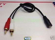 1 x RCA to Stereo Y-Cable, 2 x RCA Male / 1 x 3.5mm Stereo Female, 20 inch USA