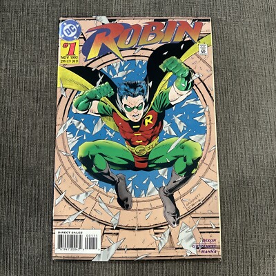 Robin #1 (Nov 1993, DC) Chrome Embossed Cover