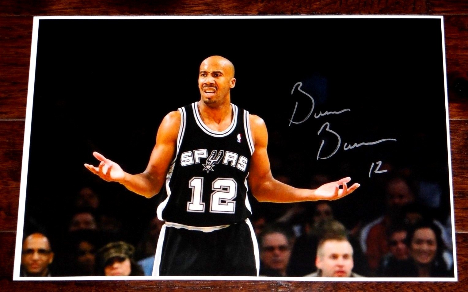 BRUCE BOWEN SAN ANTONIO SPURS SIGNED 12X18 PHOTO NBA!!!