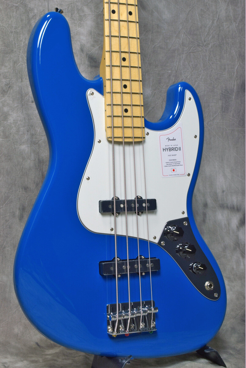 Fender Made in Japan Hybrid II Jazz Bass Forest Blue bass