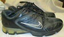 Nike Air Max Rejuvenate Mens Golf Shoes 317476-001 Black Leather Size 11.5