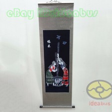 Chinese Folk Art Wall Hanging Scroll Batik Tapestry - Mortar Rice of Wa People