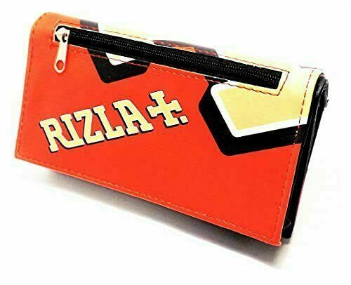 Rizla Kunstleder Tasche groß 3 Fächer magnetischer Reißverschluss rot grün blau - Bild 7 von 13