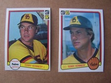 1982 &amp; 1983 Donruss Baseball Card Lot Terry Kennedy San Diego Padres Set Break