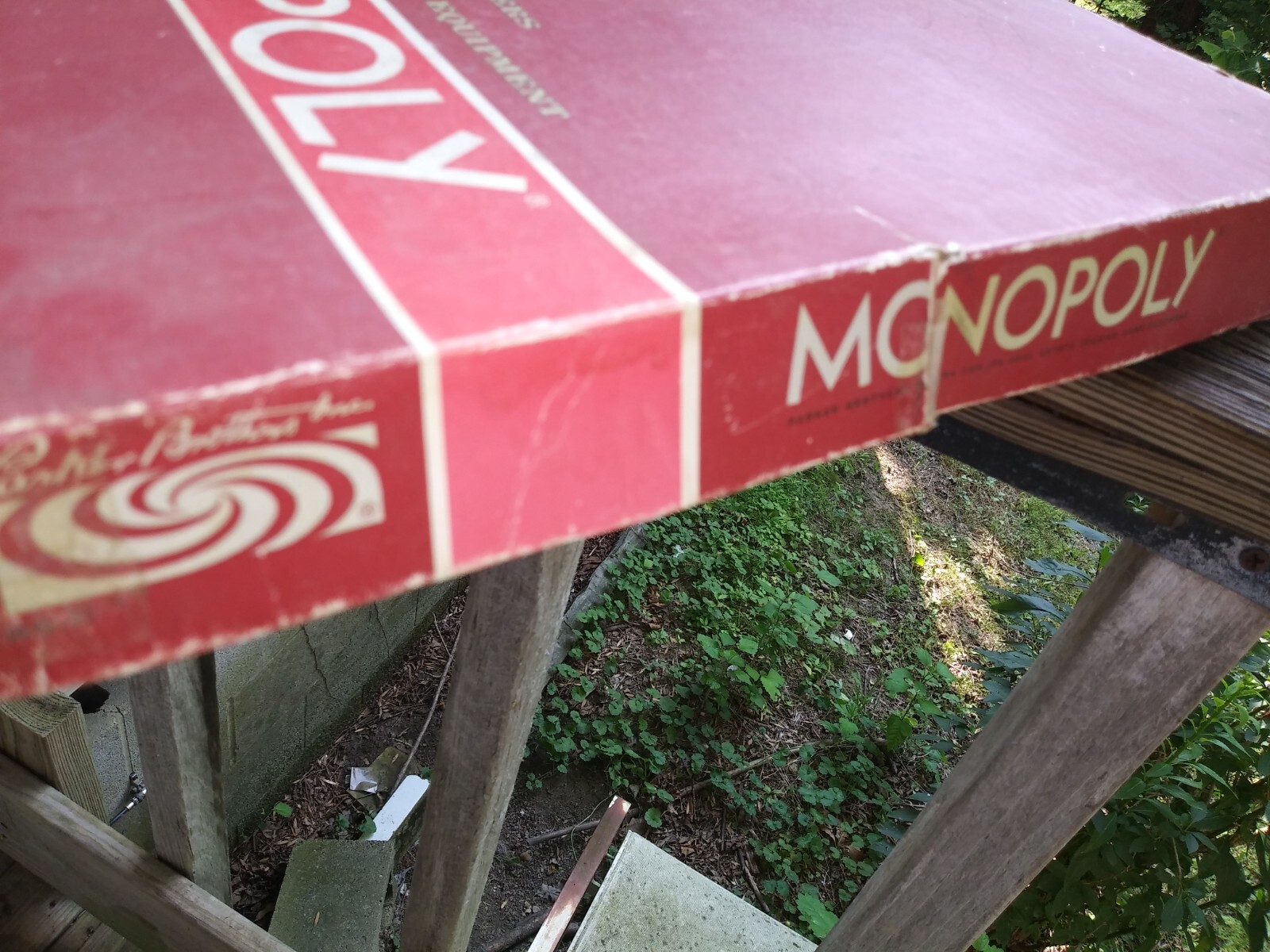 Monopoly Deluxe Box Trading Game Equip (Brown Banker Tray & 1961 Gray Board)
