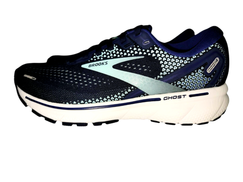 Chaussures De Sport Brooks Ghost 6 Taille 9 - Argent/bleu/jaune - Occasion