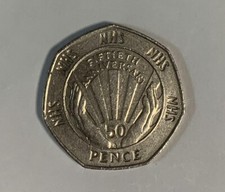 1998 Year 50P COIN NATIONAL HEALTH SERVICE NHS 50 Years uk
