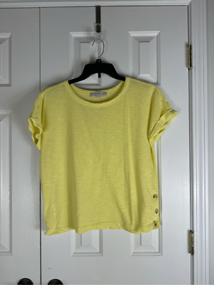 Loft Womens Yellow Blouse Size L
