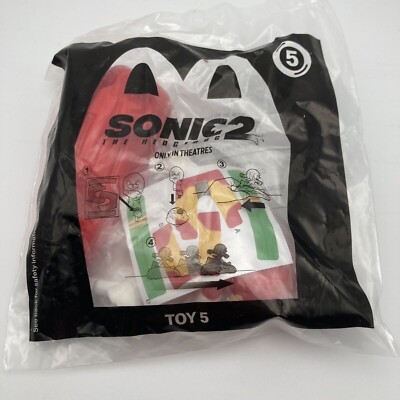 Sonic 2 The Hedgehog - New 2022 McDonald's Happy Meal Toy Knuckles #5 SEALED