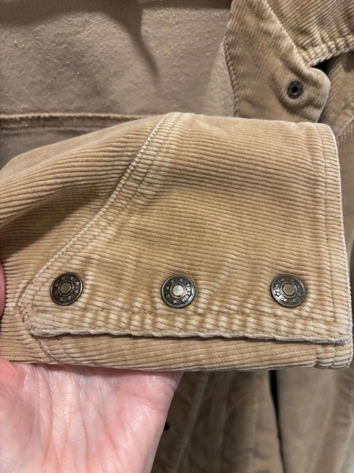 Vintage A.M.I. Camisa Cord-m Mediana Med Tan Foto 3 de 4
