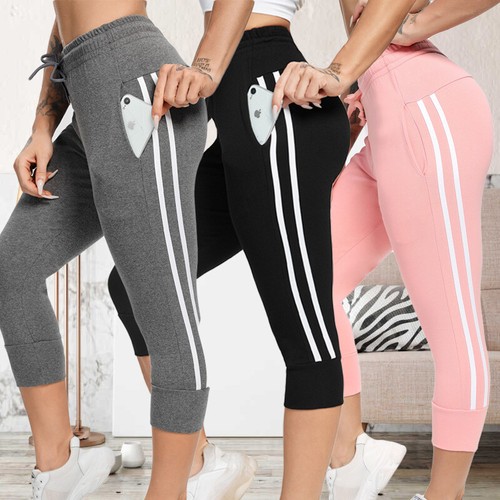 Women Cotton Jogger Drawstring Active 