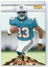 1996 Pinnacle Karim Abdul-Jabbar Card #167 Rookie RC. rookie card picture