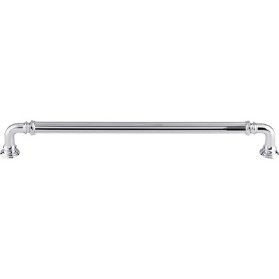Top Knobs Cabinet  Reeded Pull 9 Inch (c-c) Polished Chrome