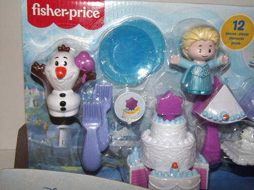 Disney Frozen Little People Fisher Price Elsa & Olaf's Party 12 Pieces New (~) - Picture 5 of 6