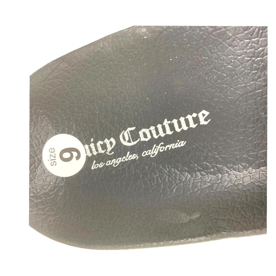 NEW Juicy Couture Women Sz 9 Wander Silver Bling Rubber Slide Pool Sandals NWOT - Image 4 of 4