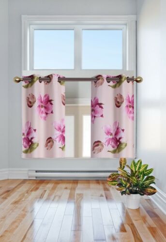 1 PAIR Designs Grommets Insulated Blackout Thermal Window Drape Curtain D24 - Picture 33 of 38