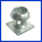 4 " V Teil 108mm Vierkantflansch Syst Perrot 150x150mm Lochabstand Länge 150mm  