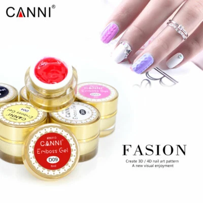 CANNI Nail Art 3D / 4D Emboss Gel Soak Off UV LED Nail Gel Polish Nail Varnish
