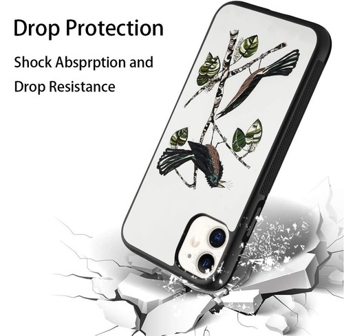 For iPhone SE XS XR Max 5 6 7 8 Plus Quiscalus boat tailed grackle Case Friendly - Picture 24 of 25