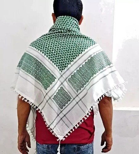 Arab Keffiyeh Shemagh All Original Palestine-like Scarf Kufiya Arafat Cotton - Bild 4 von 4