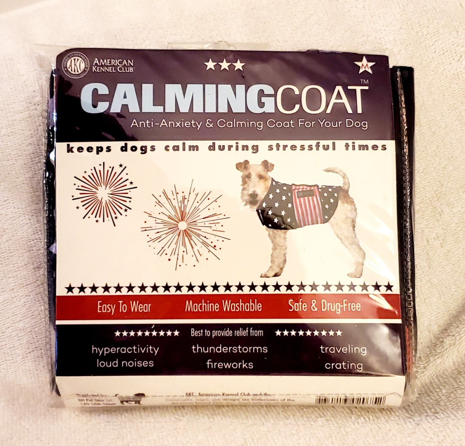 American Kennel Club Anti Anxiety and Stress Relief Calming Coat for