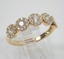 2Ct Round Lab-Created Diamond Wedding Band Ring Women's 14k Yellow Gold Plated