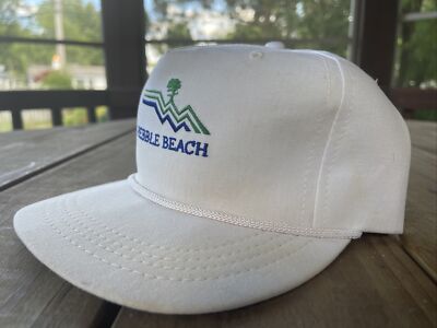 Rare Cali Fame Pebble Beach Vintage Golf Rope Strapback Hat Made