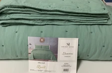 🌿 SWEET HOME COLLECTION QUILT SET VINTAGE PREWASH REVERSIBLE PATTERN KING👇