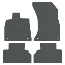 Velours Fußmatten für Audi Q5 Sportback ab Bj. 2021 Passform Automatten GRAU STD