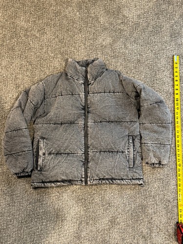Mock Neck Denim Coat