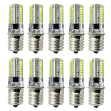 10pcs E17 Intermediate C9 LED Light 80Led Microwave Bulb 110V 120V White Lamp