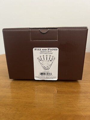 Fitz and Floyd Lead Crystal Radiance Bowl NIB
