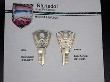 Key Blank for Harley Davidson Aermacchi Fork Lock 1961 to 1978 (see code series)