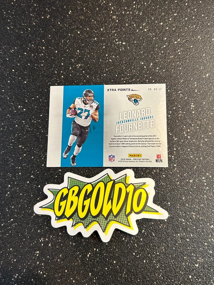 2018 Panini Prestige - Highlight Reel Leonard Fournette #HR-LF /10 - Image 2 of 2