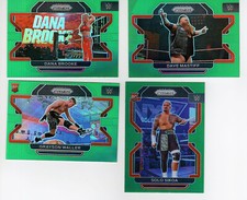 2022 Panini Prizm WWE Prizms Green and Silver Parallels Pick Cards from list