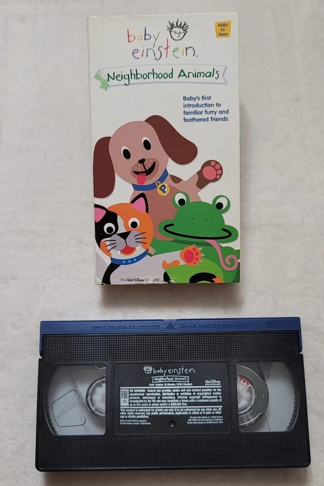 BABY EINSTEIN Lot 4 VHS VIDEOS, Neptune, Noah, Neighborhood Animals, Einstein - Image 4 of 4