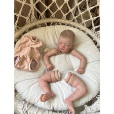 19 Inches Reborn Dolls Kit Sam Vinyl Sleeping Baby Blank Already Painted Molds