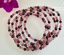 Wholesale 6 Pcs Natural Heart Chakra 4mm Crystal Healing Stretch Bracelet 7.5"