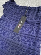 beautiful navy lace Morgan off shoulder dress size 10