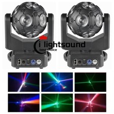 2pc/12x10W RGBW 4in1 Football LED Beam Moving Head Disco Ball Light DJ Party