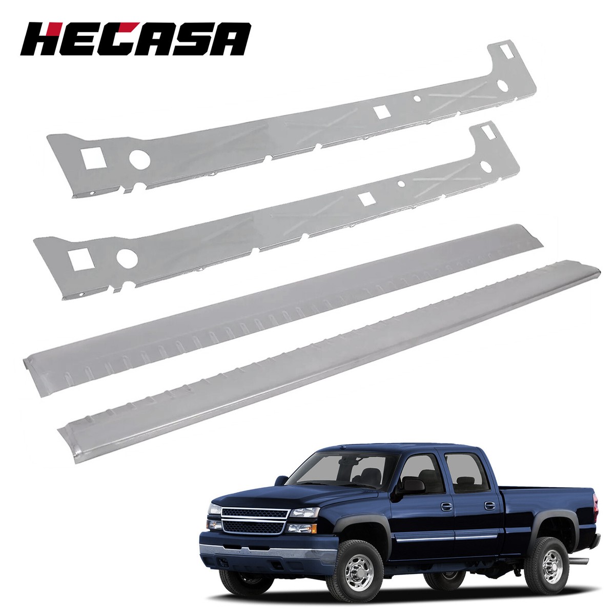 Extended Cab Rocker Replacement Rocker Panels & Cab Corners Pair For ...