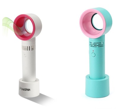 Mini Handlüfter tragbar 360° Schreibtisch Lüfter Kühler Kühlung USB wiederaufladbarer Lüfter
