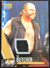 2021 UPPER DECK AEW THE BUTCHER GOLD RELIC #D 112/199