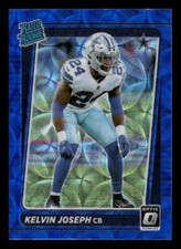 2021 Donruss Optic #250 Kelvin Joseph Rookie Blue Scope Dallas Cowboys