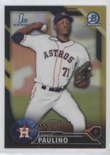 2016 Bowman Chrome Prospects Black & Gold Refractor David Paulino #BCP213 w8t