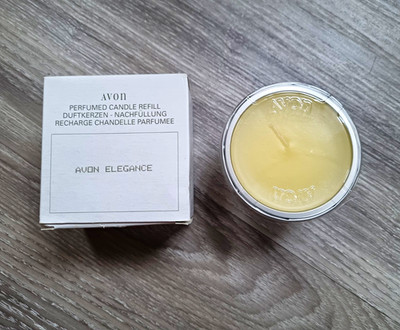 Avon Elegance Parfüm Duftkerze groß 110 g neu OVP Nachfüllung für Kerzenpokal
