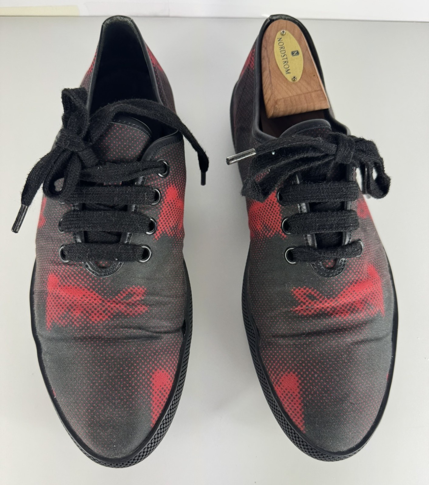 Prada Black and Red Bunny Canvas Sneakers Trainers size uk 8.5 US 9.5 Rare thumbnail 2