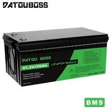 48V 100AH Lithium Battery LiFePO4 5120Wh 15000+Deep Cycle Rechargeable Golf Cart