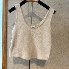 PINK Victoria's Secret Fuzzy Crop Top