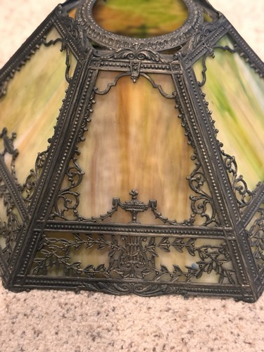 Miller Lampenschirm antik Schlackenglas nur - Bild 2 von 24